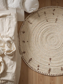 Alfombra redonda de sisal y algodón (todos los tamaños)